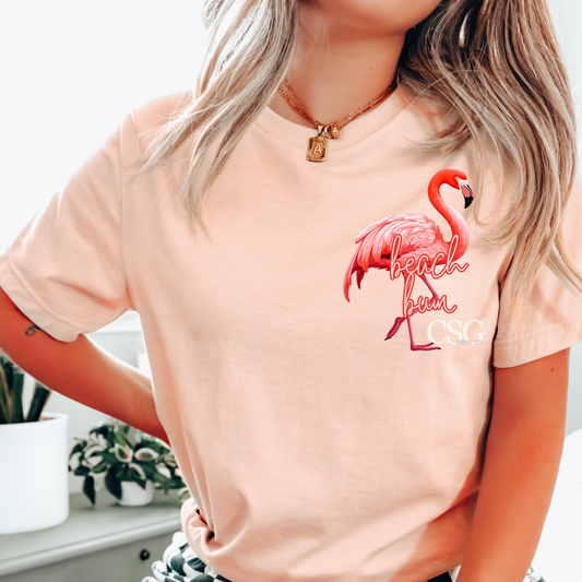 Beach Bum-Flamingo-Oversized Pocket